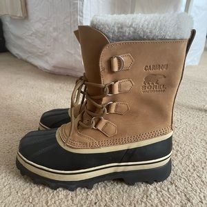 SOREL Caribou Snow Boots - Tan/Khaki